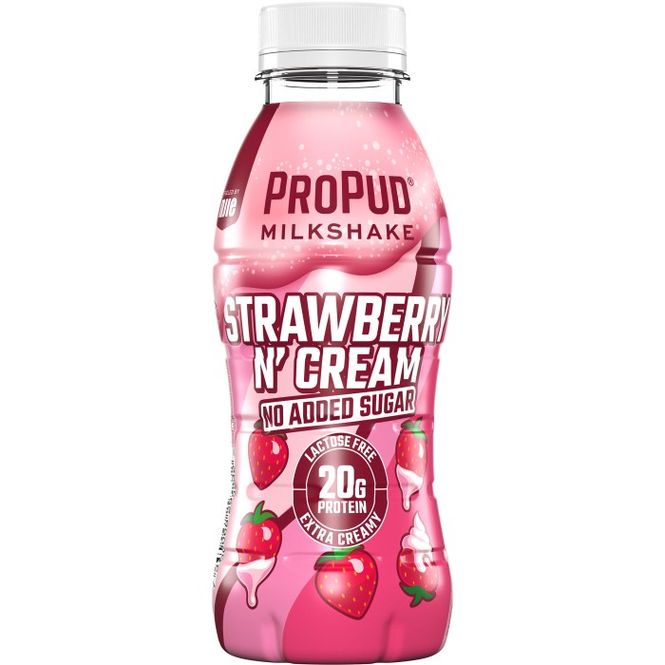 Huvudbild Propud Milkshake Strawberry Cream