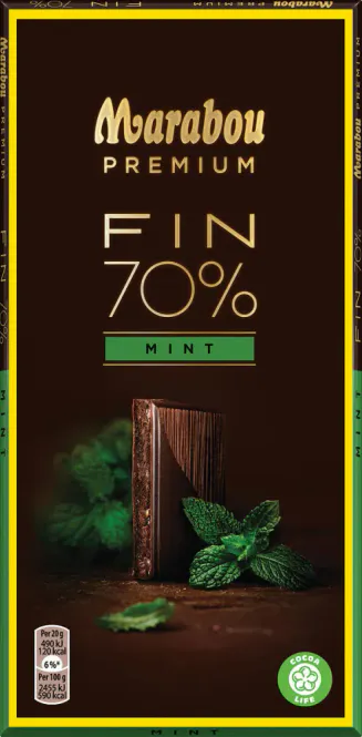 Huvudbild Marabou 70% Mint